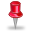 pin, red icon