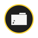 folder, music icon
