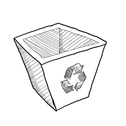 recycle,empty,blank icon