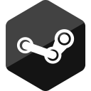 game, gamer, hexagon, media, social, social media, steam svg vector icon