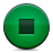 button, green, stop icon