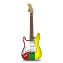 guitar, reggae, stratocastor icon