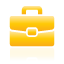 briefcase, yellow icon
