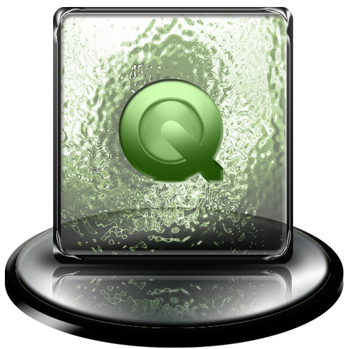 classic,green,quicktime,player icon