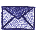 contact,drawing,email,envelope,mail,message,letter,envelop icon