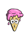cartoon, cone, cream, emoji, ice svg vector icon