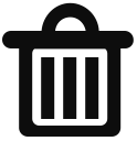 garbage, rubbish, trash svg vector icon