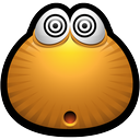 brown, confused, dazed, drugged, emot, monster, monsters, smiley, yellow icon