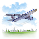 airplane, travel icon