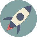 astronaut, astronomy, rocket, space, spaceship, start, universe svg vector icon