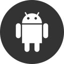 android, media, online, social svg vector icon