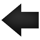 arrow, left icon