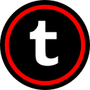 media, online, social, tumblr svg vector icon