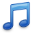 music,note,blue icon