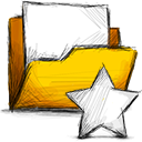 folder, unstarred icon