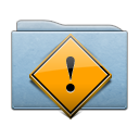 folder,blue,danger icon