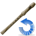flute,reload,instrument,refresh icon