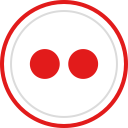 brand, flickr, logo, media, social svg vector icon
