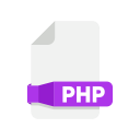 document, files, folder, php svg vector icon