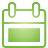 basic, calendar, green icon