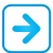 basic, blue, button, navigation, right icon