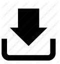 arrow, down, download, email, inbox, mail, message icon