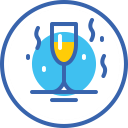 champagne, christmas, new, year, бокал, новый год, шампанское svg vector icon
