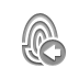 fingerprint,left icon