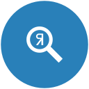 blue, optimization, round, scan, search, seo, yandex svg vector icon