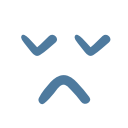 emoji, emot, sad, surprised svg vector icon