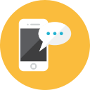message, smartphone svg vector icon