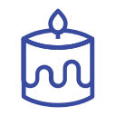candle, celebration day, christianity, easter, holiday, line, spring svg vector icon