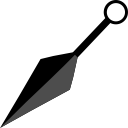 knife, kunai, ninja, samurai svg vector icon