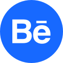 behance, circle, portfolio, round svg vector icon