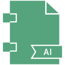 ai, extensiom, file, file format svg vector icon