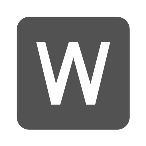 Word svg vector icon