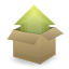 box,upload,ascend,ascending,increase,up,rise icon