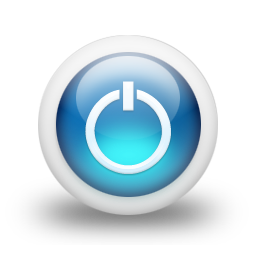 glossy,blue,orb icon