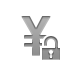 currency,sign,yen,lock,open icon