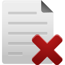 delete, file icon