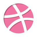dribbble svg vector icon