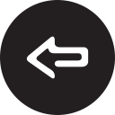 back, full, previous, round svg vector icon