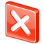 close, cross, delete, exit, forbid, logout, red, remove icon
