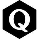 hexagon, media, quora, social svg vector icon