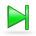green, skipforward icon