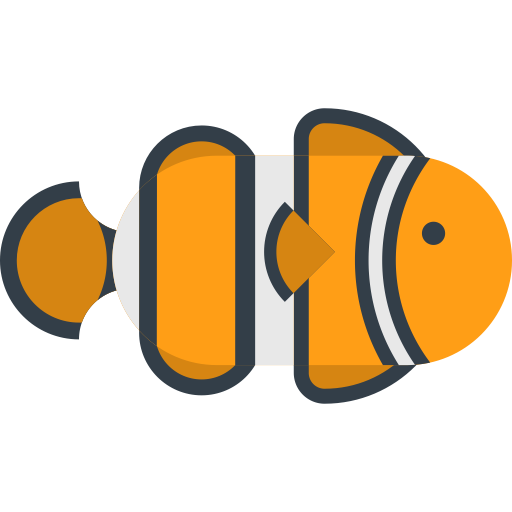 Clown Fish svg vector icon