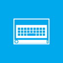 keyboard, on, screen icon