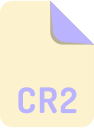 cr2, extension, file, name svg vector icon