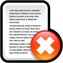file,delete,del,remove,paper,document icon