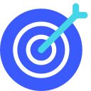 bullseye, goal, success, target svg vector icon